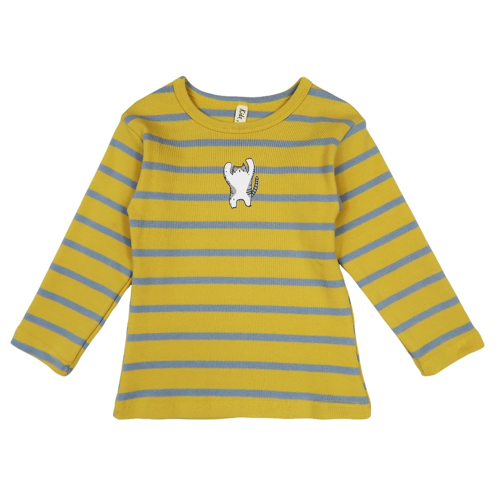 Kids Classic Long Sleeve Cotton Stripe T-Shirt